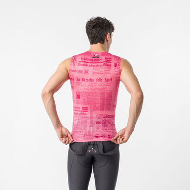 Castelli Giro D'Italia Gazzetta Dello Sport Sleeveless Base Layer