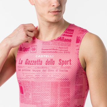 Castelli Giro D'Italia Gazzetta Dello Sport Sleeveless Base Layer