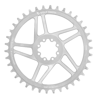 Wolf Tooth Direct Mount Raw Silver Chainring for SRAM 8-Bolt