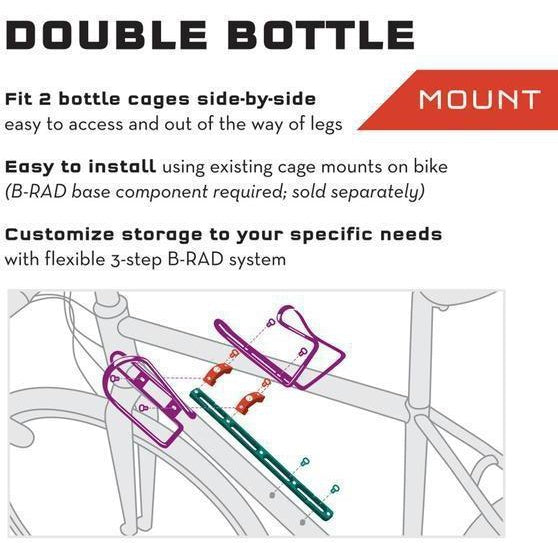 Wolf Tooth B-RAD Double Bottle Adaptor – Saddleback Elite