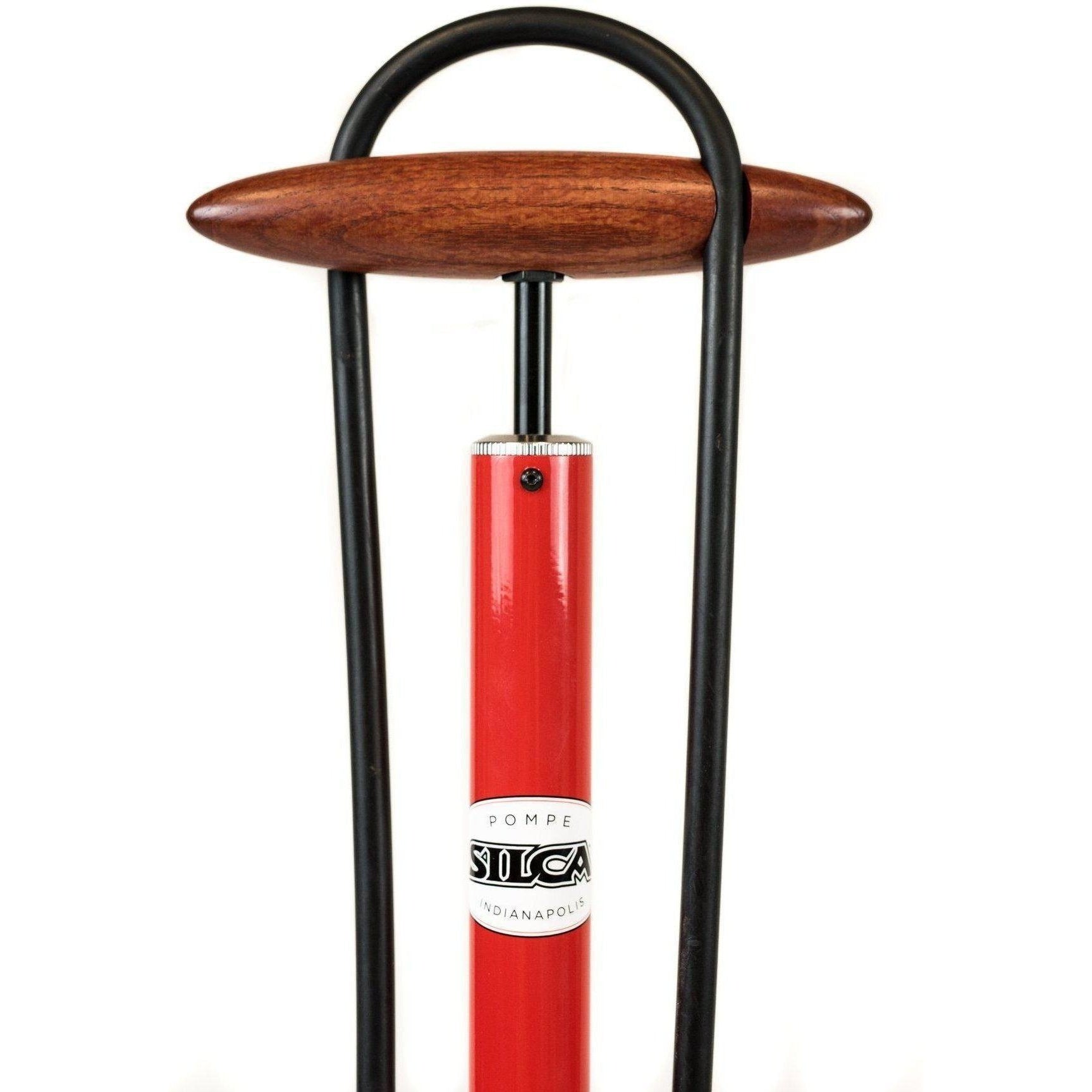 Silca-Silca Pista Floor Pump-Red-One Size-SIAMPU001ASY0101-saddleback-elite-performance-cycling