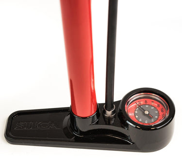 Silca-Silca Pista Floor Pump-Red-One Size-SIAMPU001ASY0101-saddleback-elite-performance-cycling