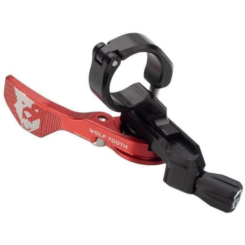 Wolf Tooth-Wolf Tooth ReMote Light Action Dropper Lever - Limited Edition-Red-22.2mm-WTREMOTELACLMPRED-saddleback-elite-performance-cycling